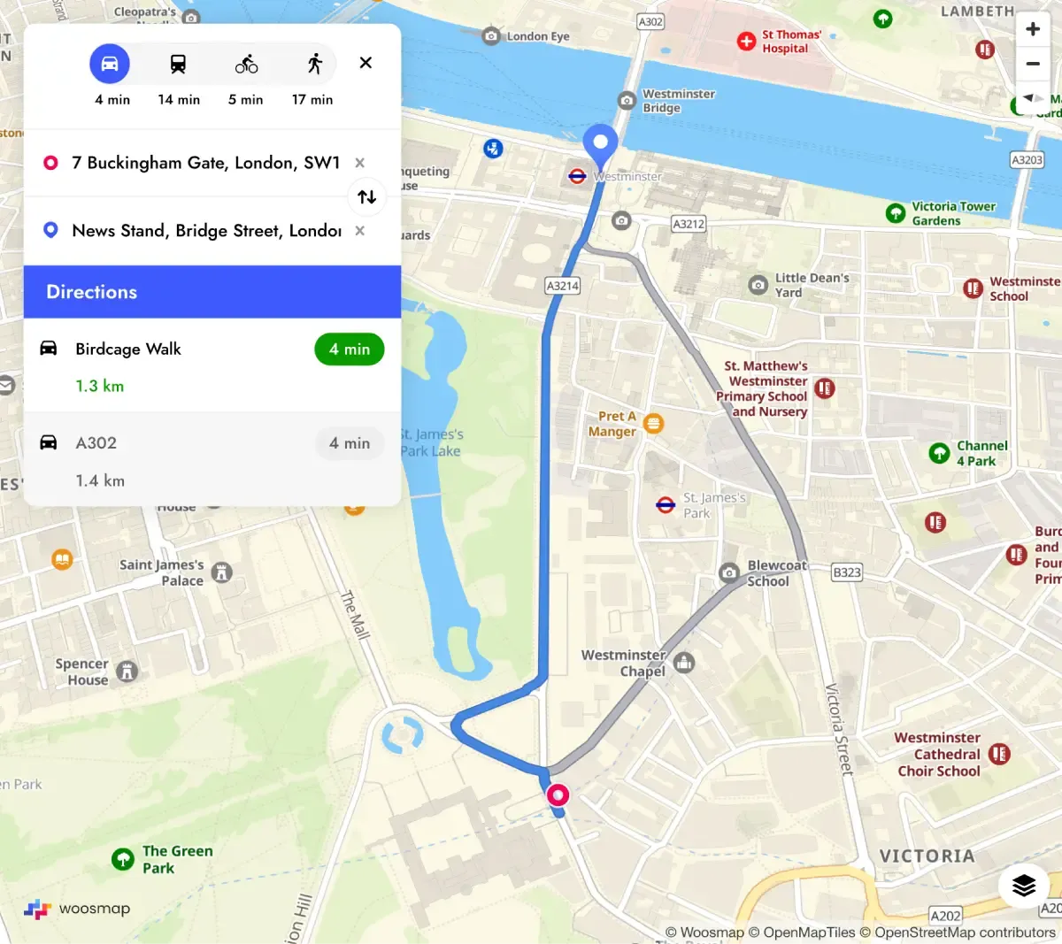 distance uk