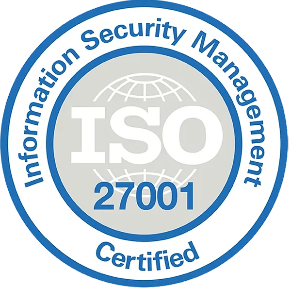ISO/IEC 27001 certified