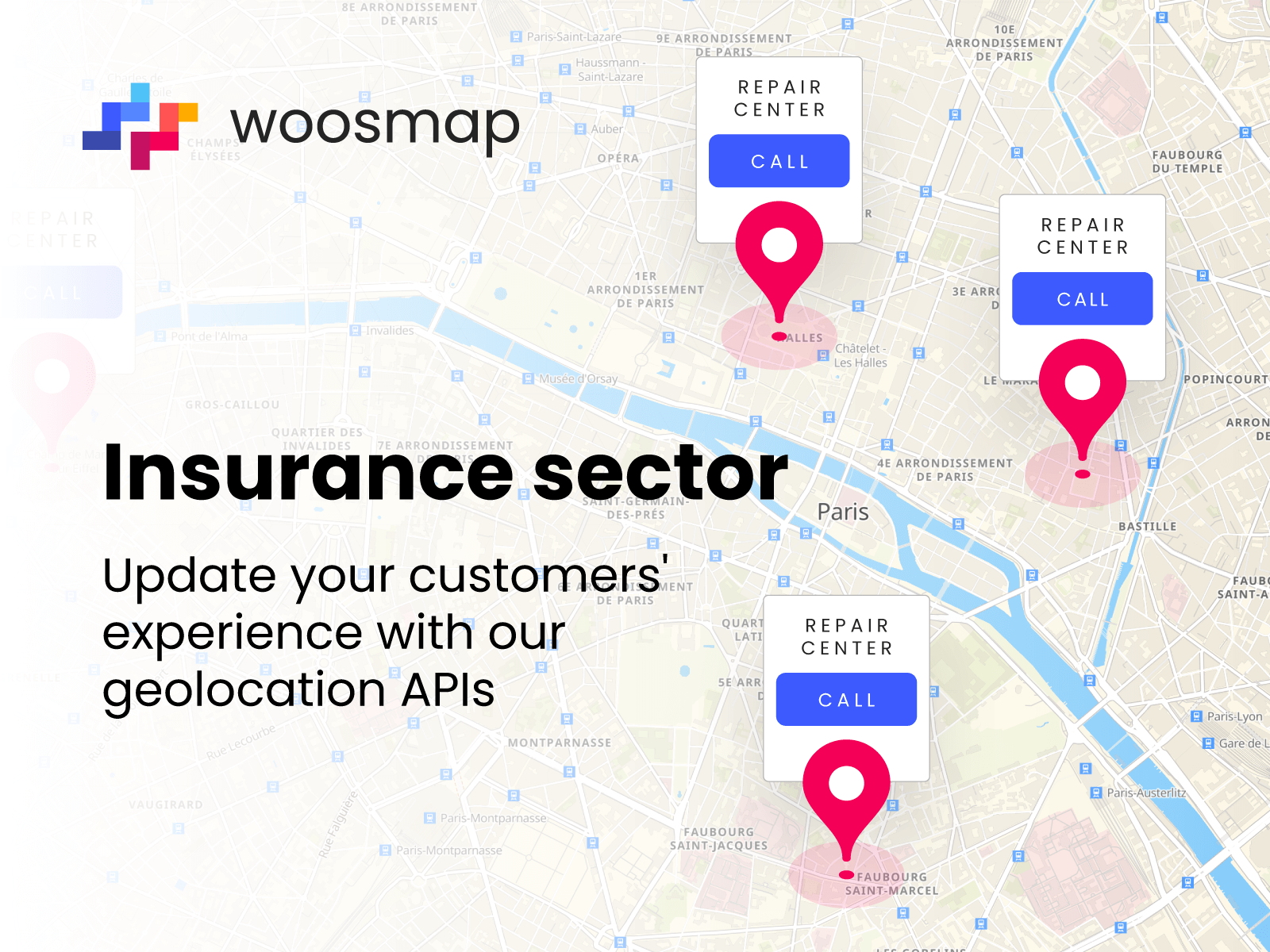 Insurance customer experience with geolocation APIs