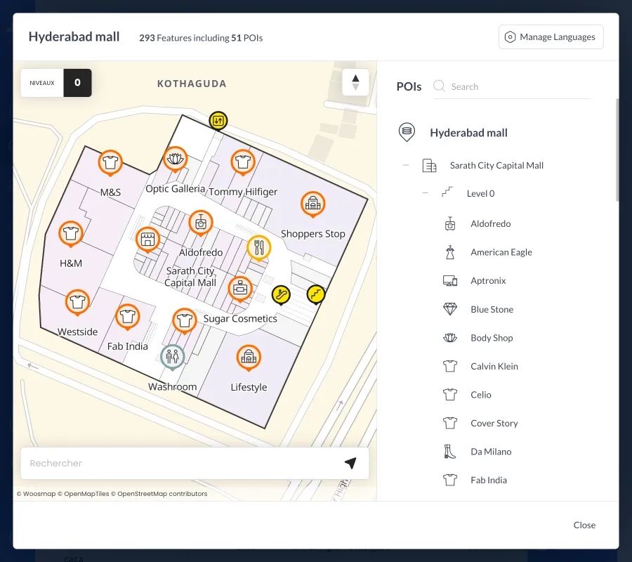 Gérer les POI de votre lieu indoor avec Woosmap Indoor API