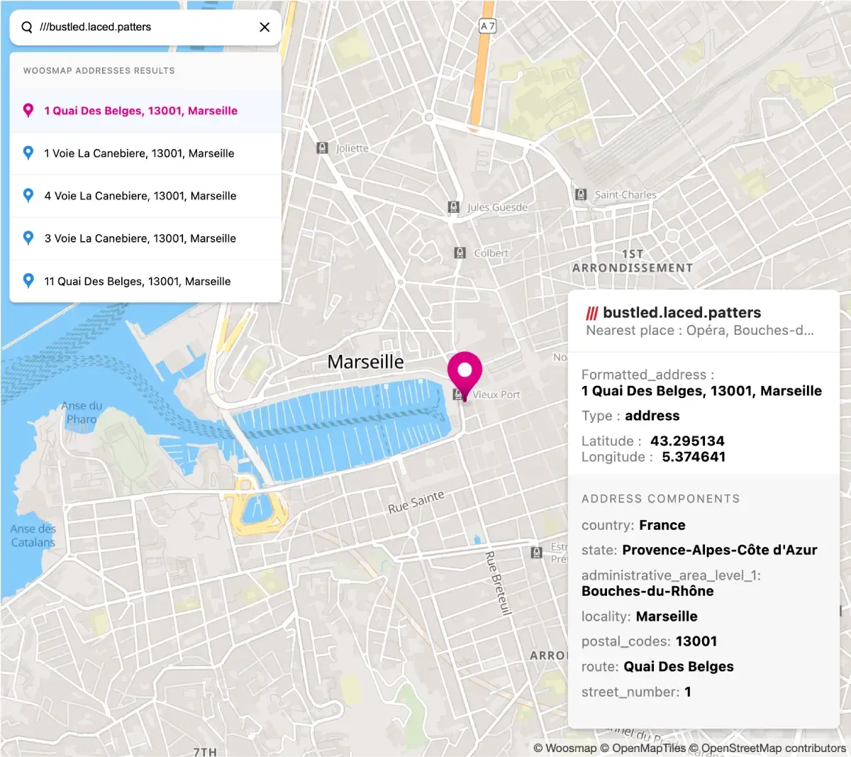 Woosmap Localities API what3words